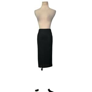 FOREVER 21 black pull on knit pencil skirt size Small